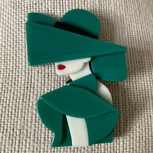 Retro 80’s Classy Lady Brooch